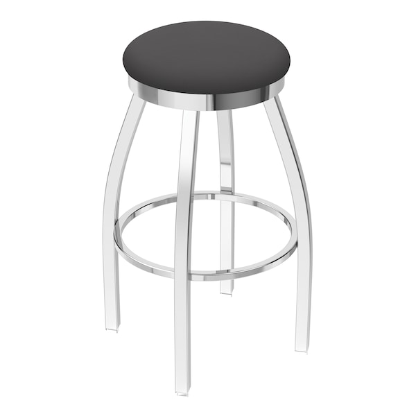 25" Swivel Counter Stool, Chrome Finish, Canter Storm Seat